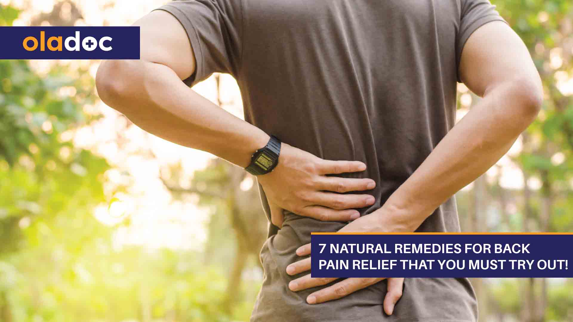 Natural remedies for back pain
