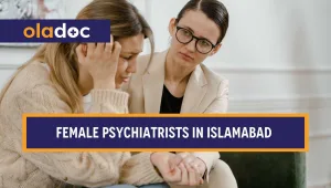 Female psychiatrist with a patient