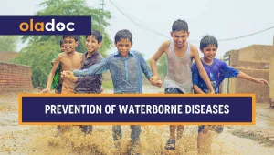 Children playing in water