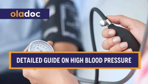 Blood pressure monitor being used to check a patient's blood pressure.