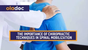 A chiropractor with a patient