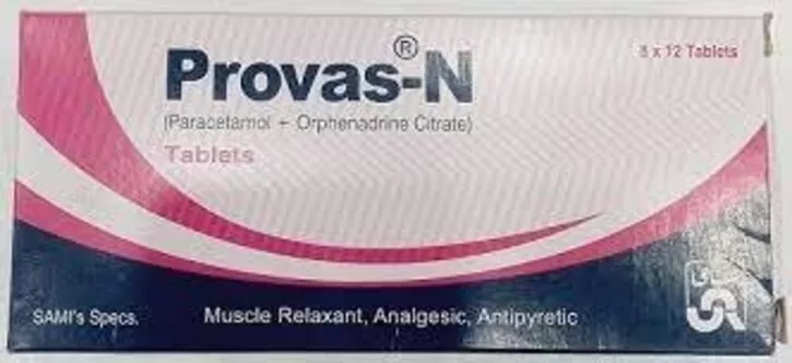 Pack of Provas-N tablets