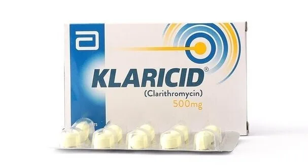 A pack of Klaricid tablets