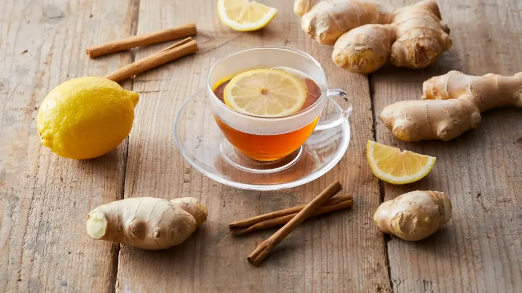 ginger and lemon detox water